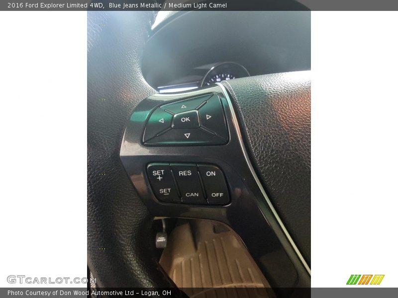 Blue Jeans Metallic / Medium Light Camel 2016 Ford Explorer Limited 4WD