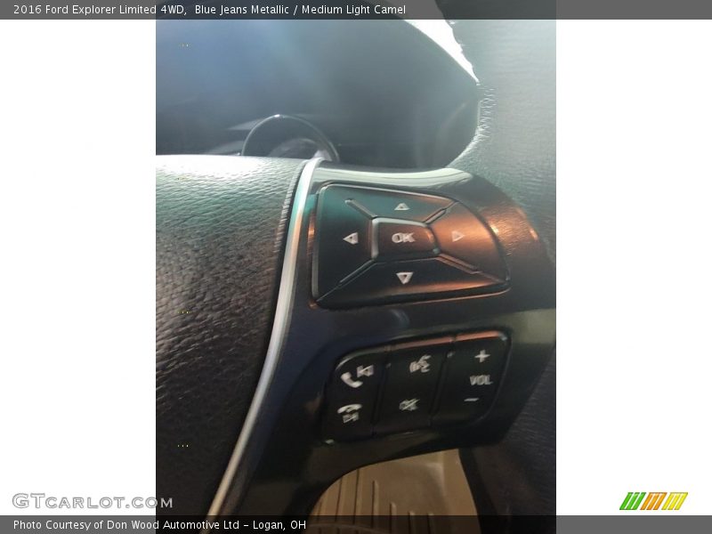 Blue Jeans Metallic / Medium Light Camel 2016 Ford Explorer Limited 4WD