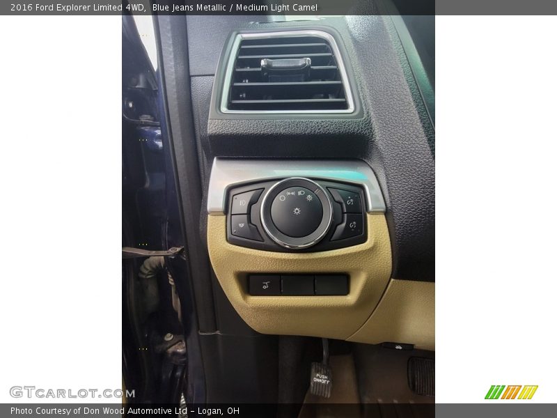 Blue Jeans Metallic / Medium Light Camel 2016 Ford Explorer Limited 4WD
