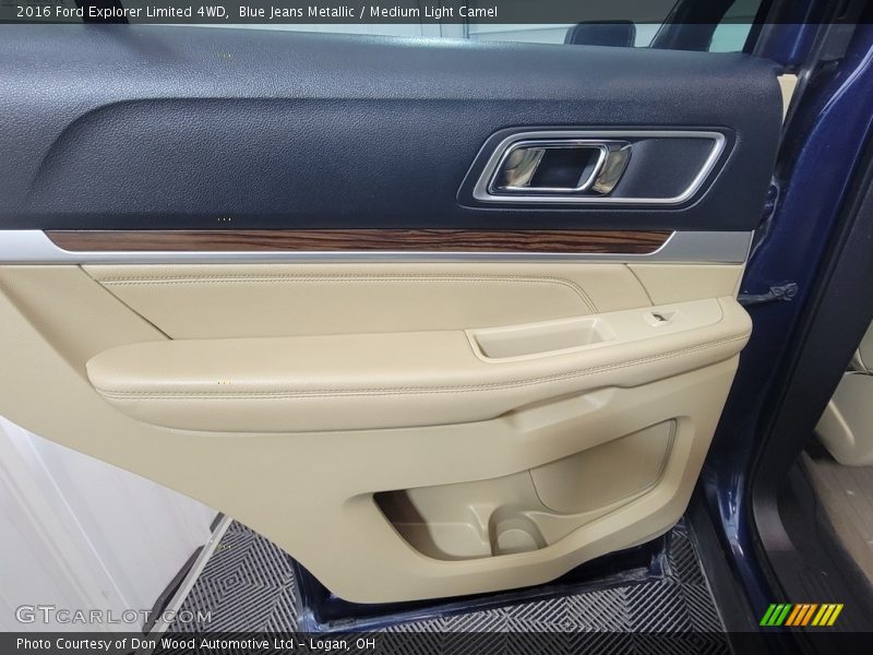 Blue Jeans Metallic / Medium Light Camel 2016 Ford Explorer Limited 4WD