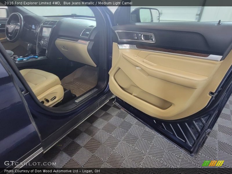 Blue Jeans Metallic / Medium Light Camel 2016 Ford Explorer Limited 4WD