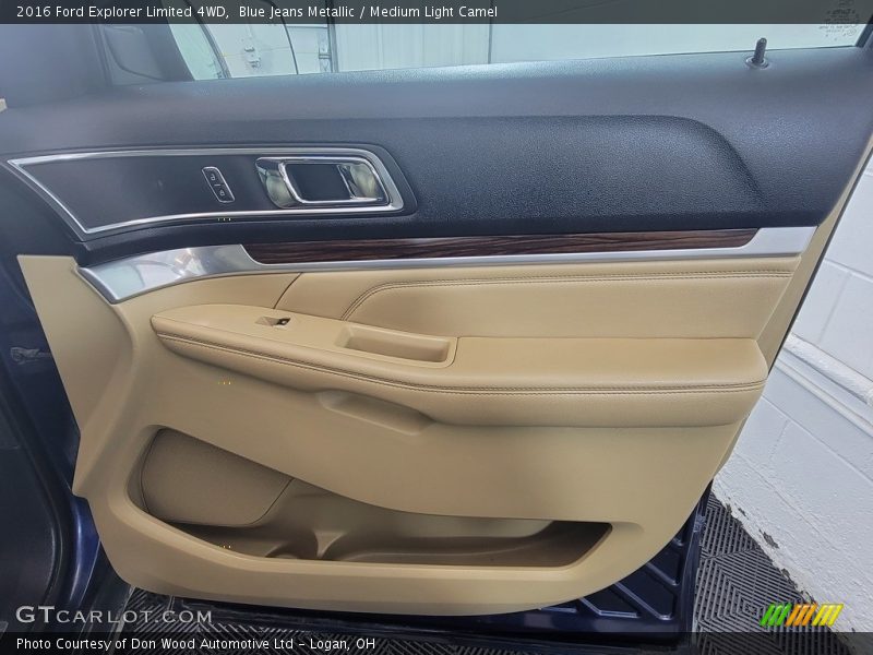 Blue Jeans Metallic / Medium Light Camel 2016 Ford Explorer Limited 4WD