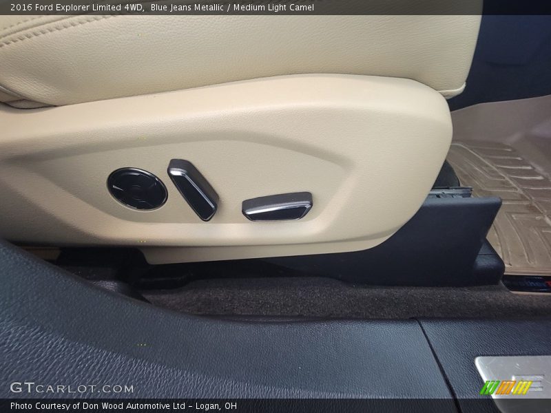 Blue Jeans Metallic / Medium Light Camel 2016 Ford Explorer Limited 4WD