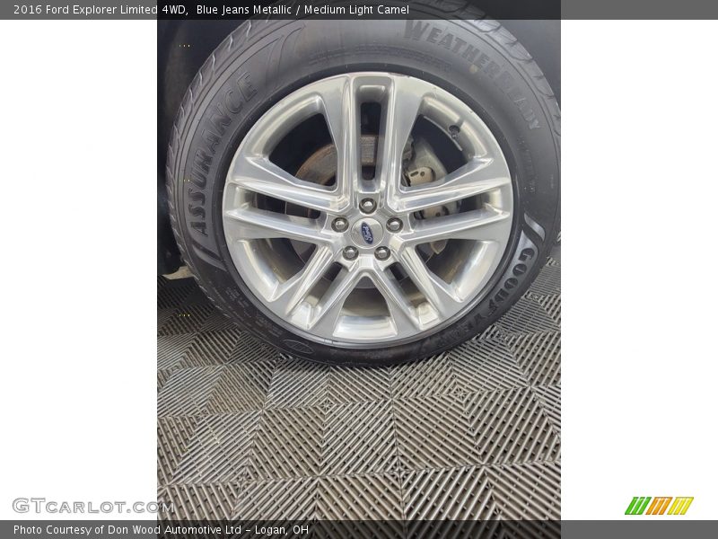 Blue Jeans Metallic / Medium Light Camel 2016 Ford Explorer Limited 4WD