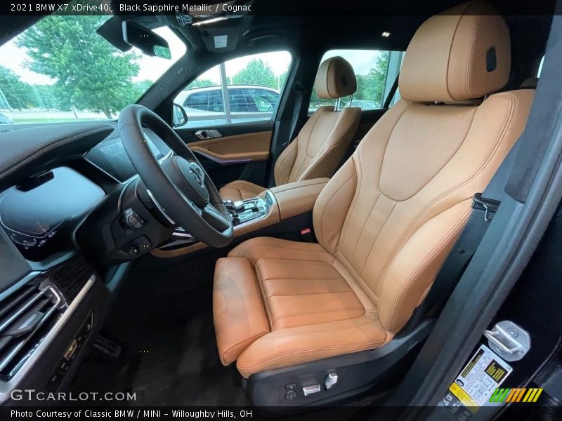 Black Sapphire Metallic / Cognac 2021 BMW X7 xDrive40i