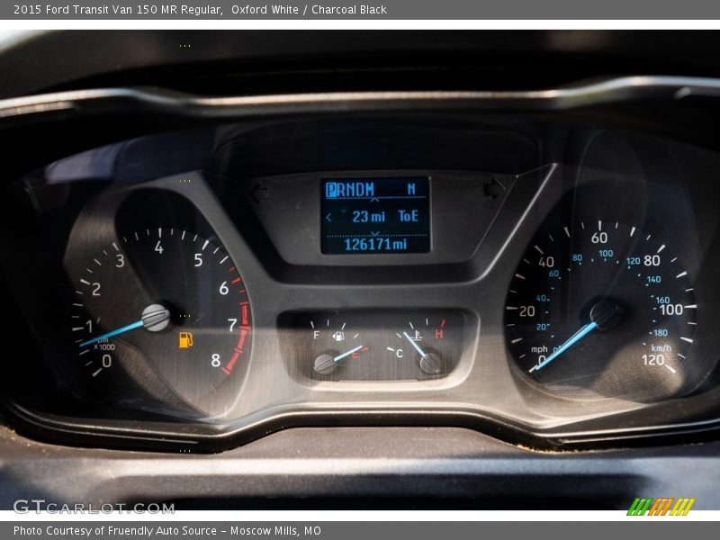 Oxford White / Charcoal Black 2015 Ford Transit Van 150 MR Regular