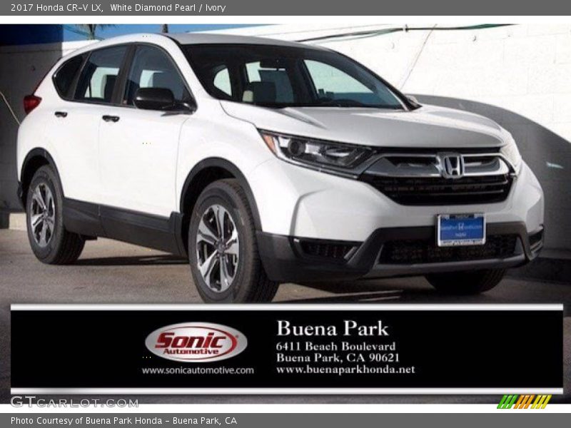 White Diamond Pearl / Ivory 2017 Honda CR-V LX