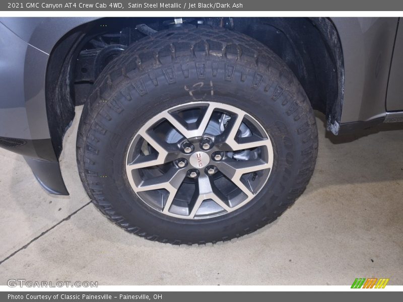 Satin Steel Metallic / Jet Black/Dark Ash 2021 GMC Canyon AT4 Crew Cab 4WD