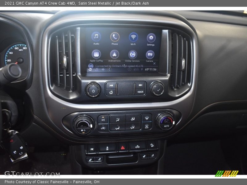 Satin Steel Metallic / Jet Black/Dark Ash 2021 GMC Canyon AT4 Crew Cab 4WD