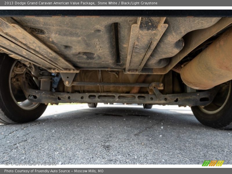 Stone White / Black/Light Graystone 2013 Dodge Grand Caravan American Value Package
