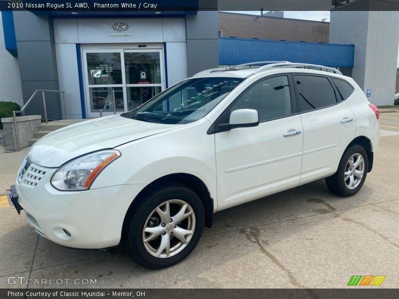 Phantom White / Gray 2010 Nissan Rogue SL AWD