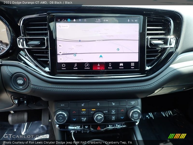 Navigation of 2021 Durango GT AWD