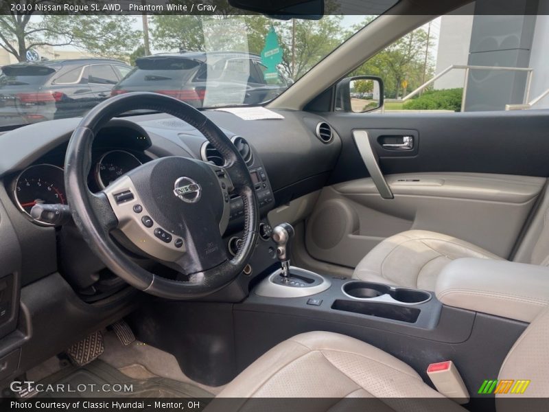 Phantom White / Gray 2010 Nissan Rogue SL AWD