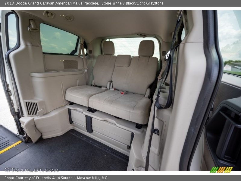 Stone White / Black/Light Graystone 2013 Dodge Grand Caravan American Value Package