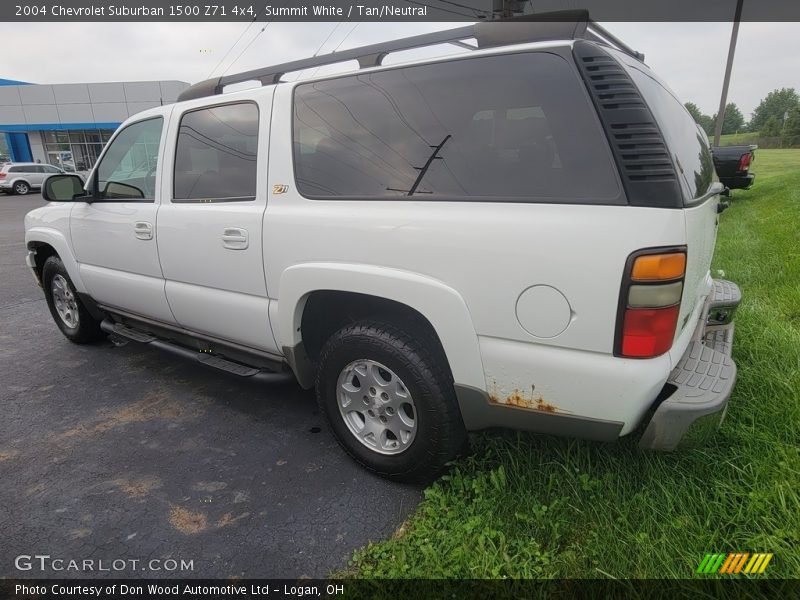 Summit White / Tan/Neutral 2004 Chevrolet Suburban 1500 Z71 4x4
