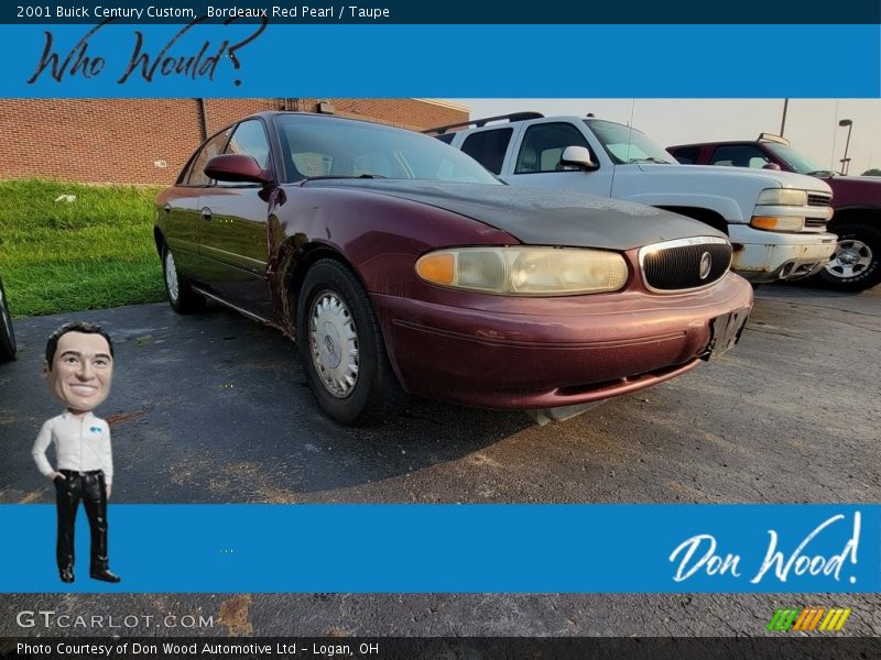 Bordeaux Red Pearl / Taupe 2001 Buick Century Custom