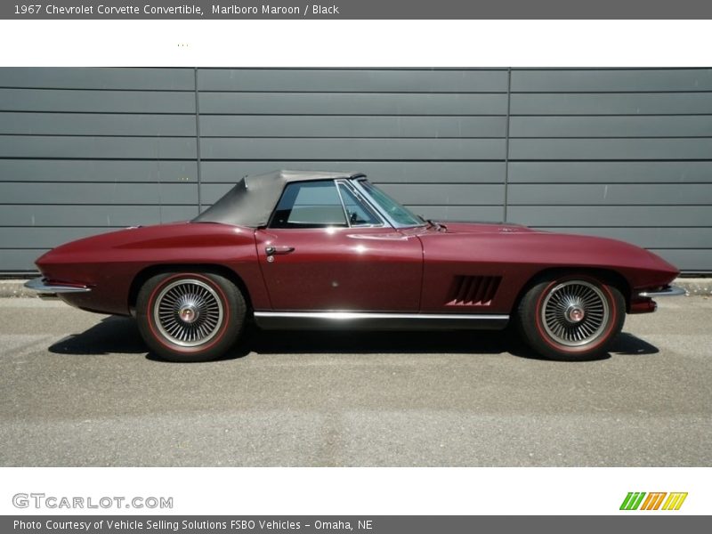  1967 Corvette Convertible Marlboro Maroon