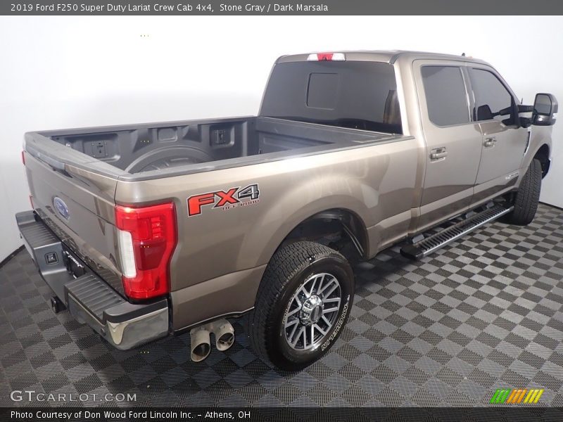 Stone Gray / Dark Marsala 2019 Ford F250 Super Duty Lariat Crew Cab 4x4