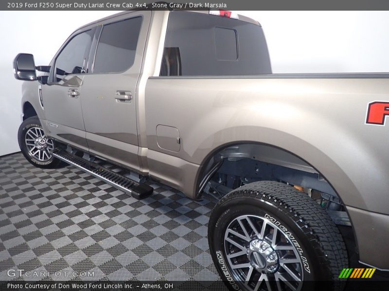 Stone Gray / Dark Marsala 2019 Ford F250 Super Duty Lariat Crew Cab 4x4