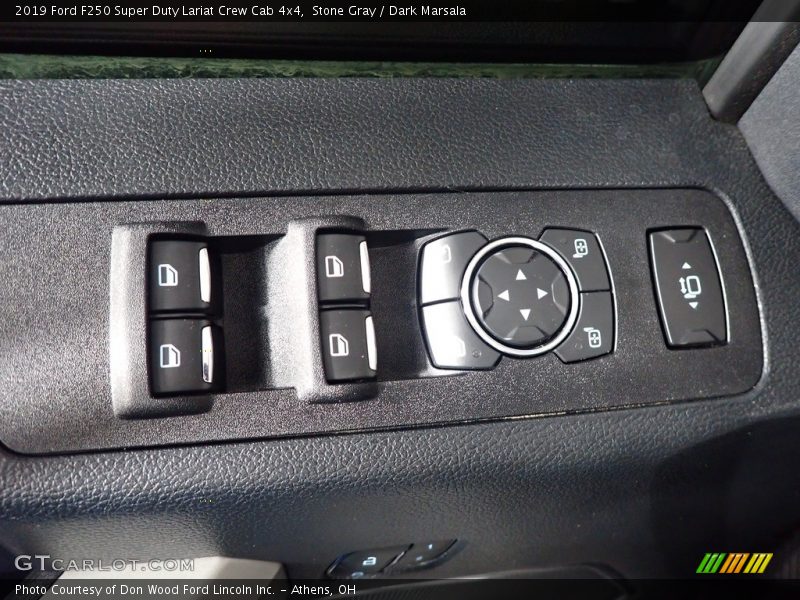 Stone Gray / Dark Marsala 2019 Ford F250 Super Duty Lariat Crew Cab 4x4