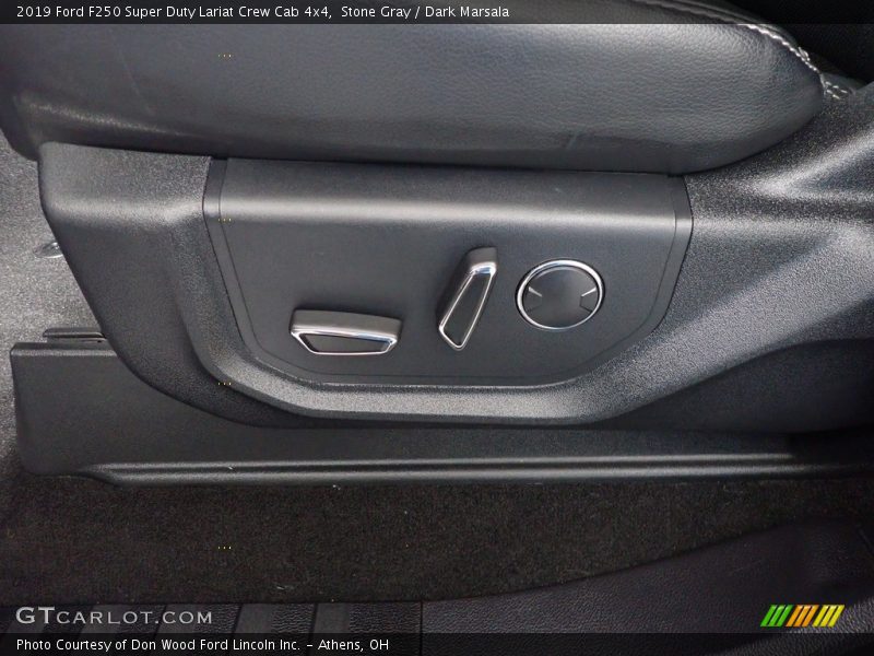 Stone Gray / Dark Marsala 2019 Ford F250 Super Duty Lariat Crew Cab 4x4