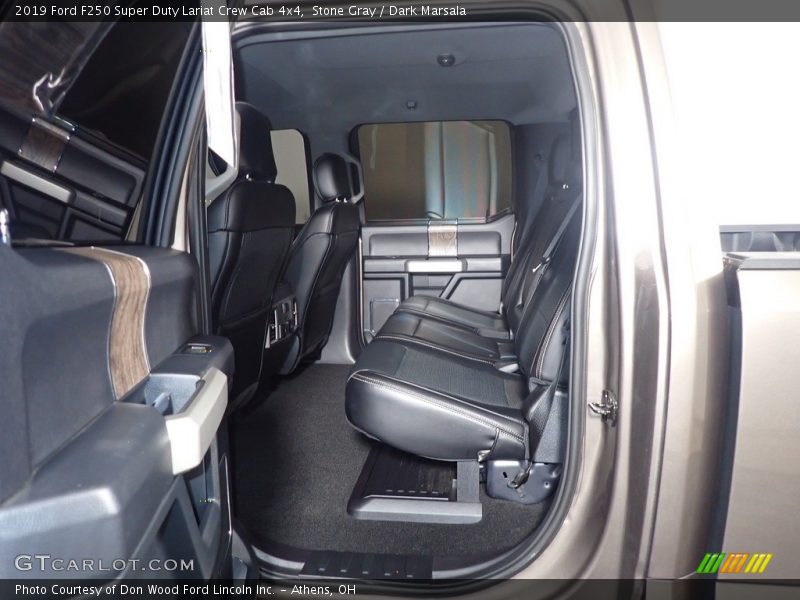 Stone Gray / Dark Marsala 2019 Ford F250 Super Duty Lariat Crew Cab 4x4