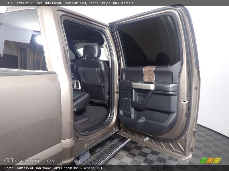 Stone Gray / Dark Marsala 2019 Ford F250 Super Duty Lariat Crew Cab 4x4