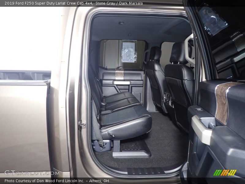 Stone Gray / Dark Marsala 2019 Ford F250 Super Duty Lariat Crew Cab 4x4
