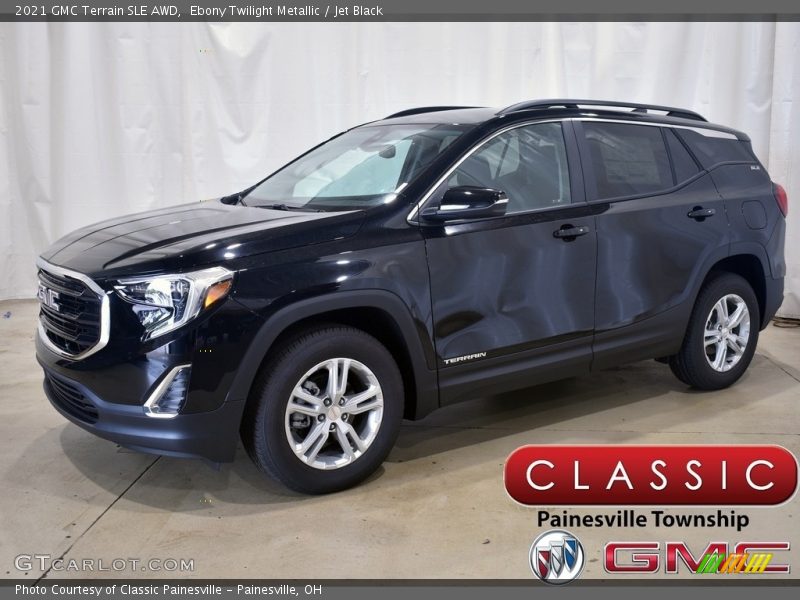 Ebony Twilight Metallic / Jet Black 2021 GMC Terrain SLE AWD