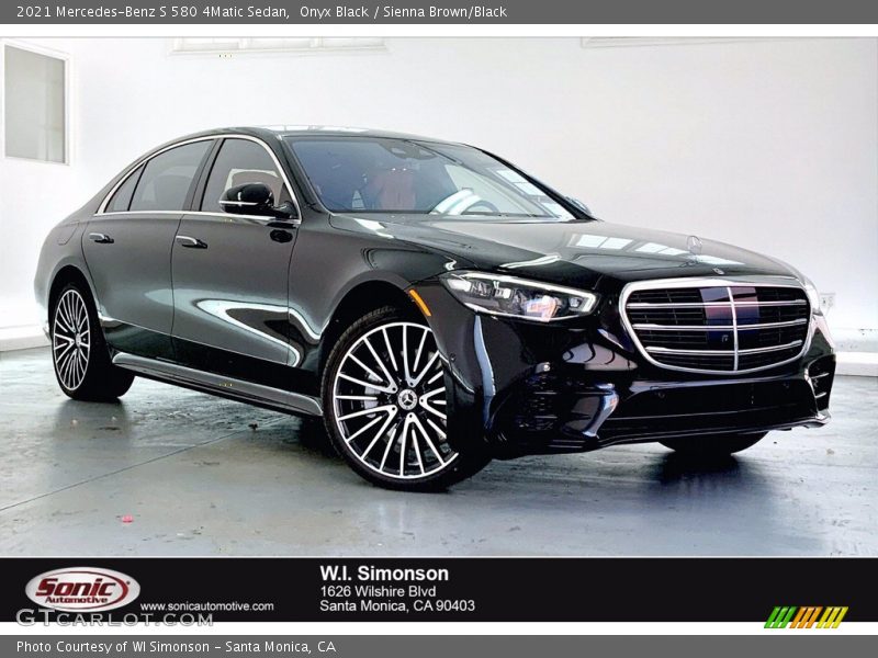 Onyx Black / Sienna Brown/Black 2021 Mercedes-Benz S 580 4Matic Sedan