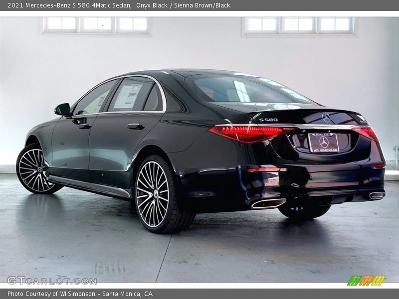 Onyx Black / Sienna Brown/Black 2021 Mercedes-Benz S 580 4Matic Sedan