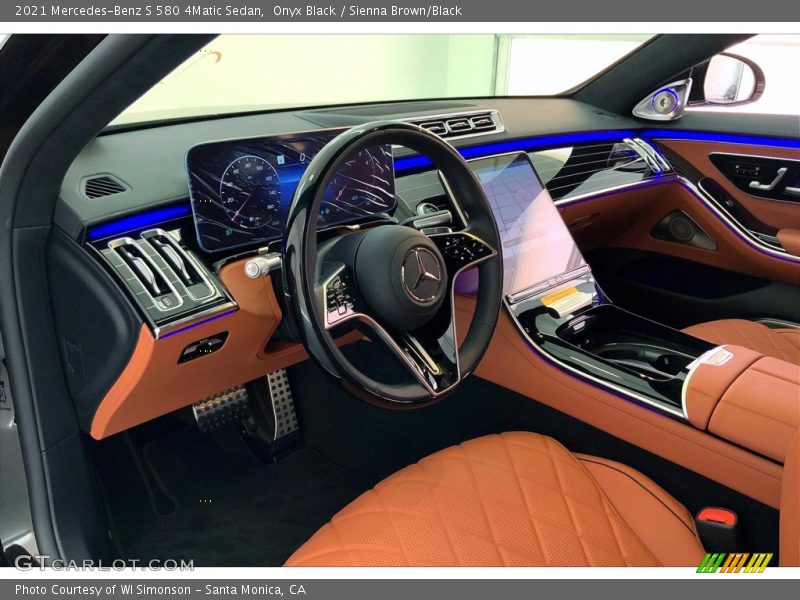 Controls of 2021 S 580 4Matic Sedan