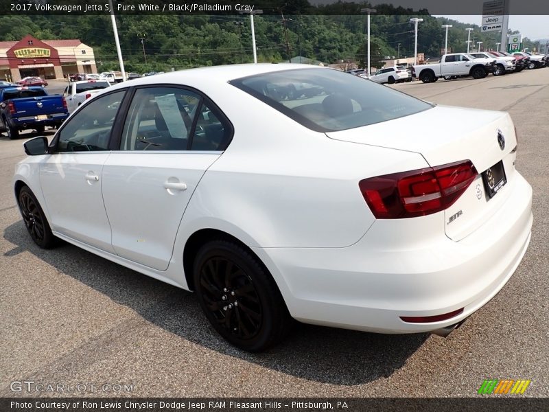 Pure White / Black/Palladium Gray 2017 Volkswagen Jetta S