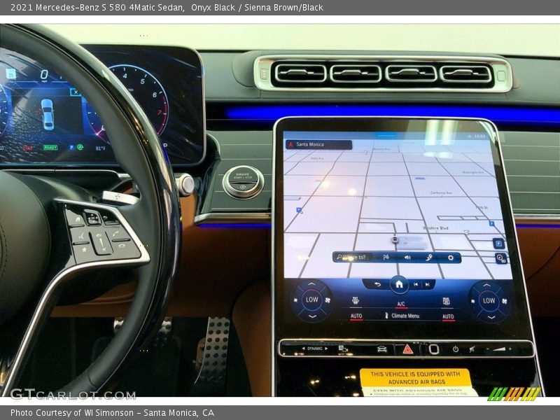Navigation of 2021 S 580 4Matic Sedan