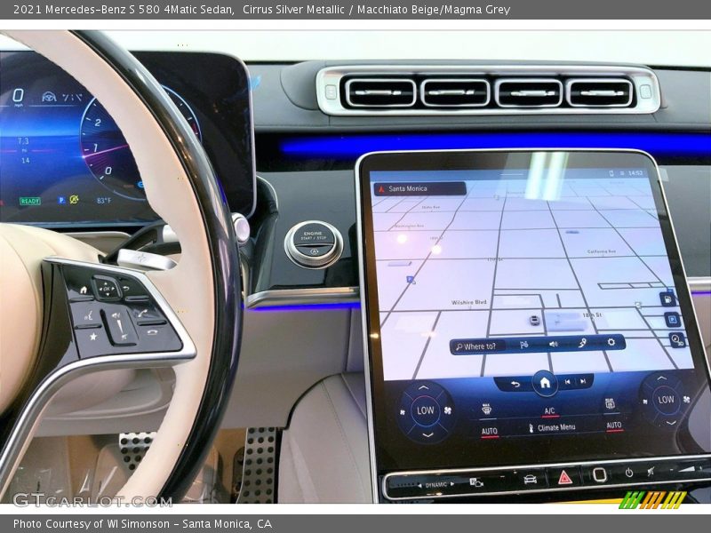 Navigation of 2021 S 580 4Matic Sedan