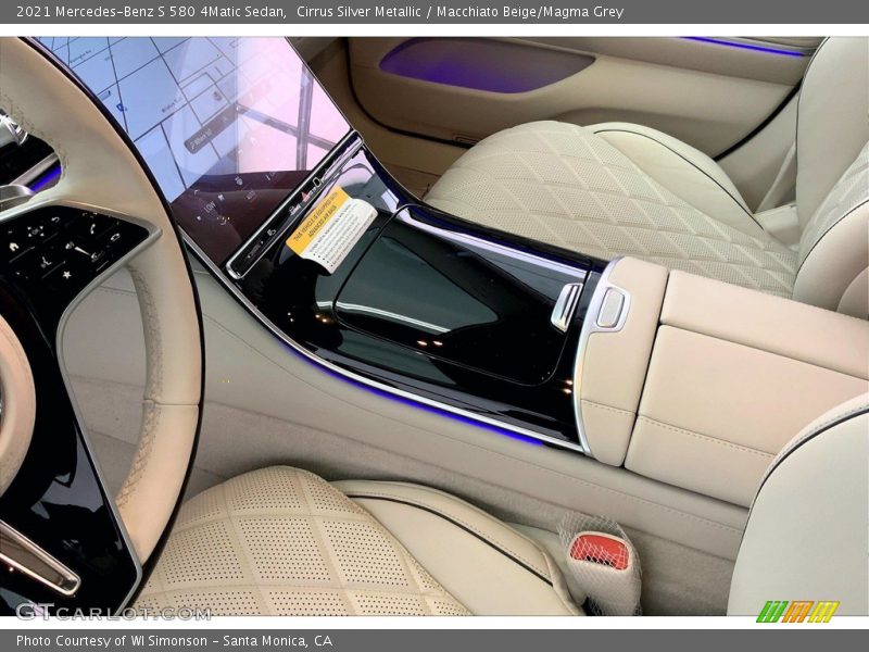 Cirrus Silver Metallic / Macchiato Beige/Magma Grey 2021 Mercedes-Benz S 580 4Matic Sedan