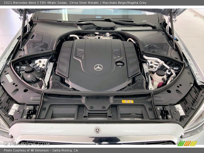  2021 S 580 4Matic Sedan Engine - 4.0 Liter DI biturbo DOHC 32-Valve VVT V8