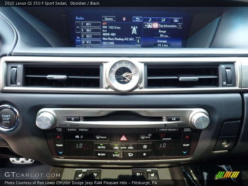 Controls of 2015 GS 350 F Sport Sedan
