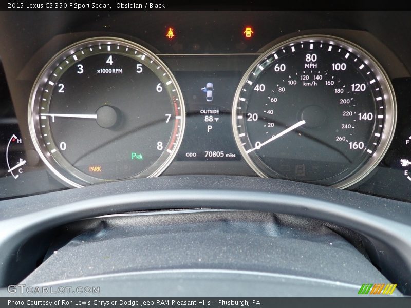 2015 GS 350 F Sport Sedan 350 F Sport Sedan Gauges