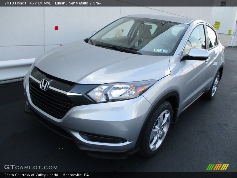 Lunar Silver Metallic / Gray 2018 Honda HR-V LX AWD