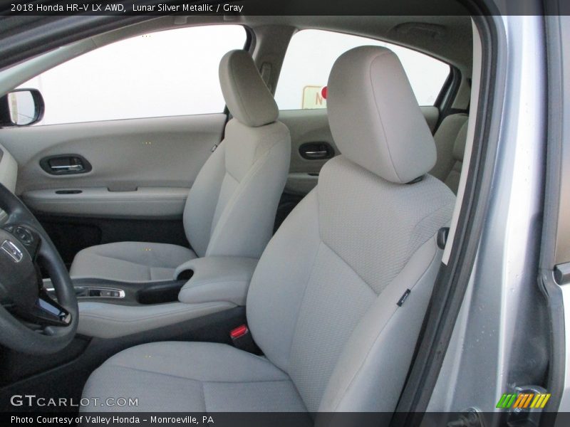Lunar Silver Metallic / Gray 2018 Honda HR-V LX AWD