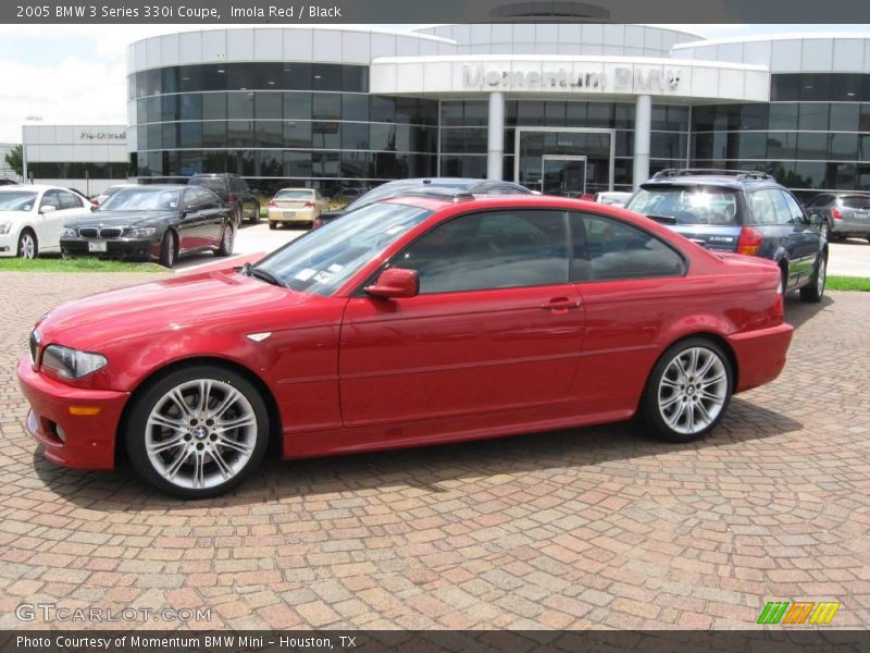 Imola Red / Black 2005 BMW 3 Series 330i Coupe
