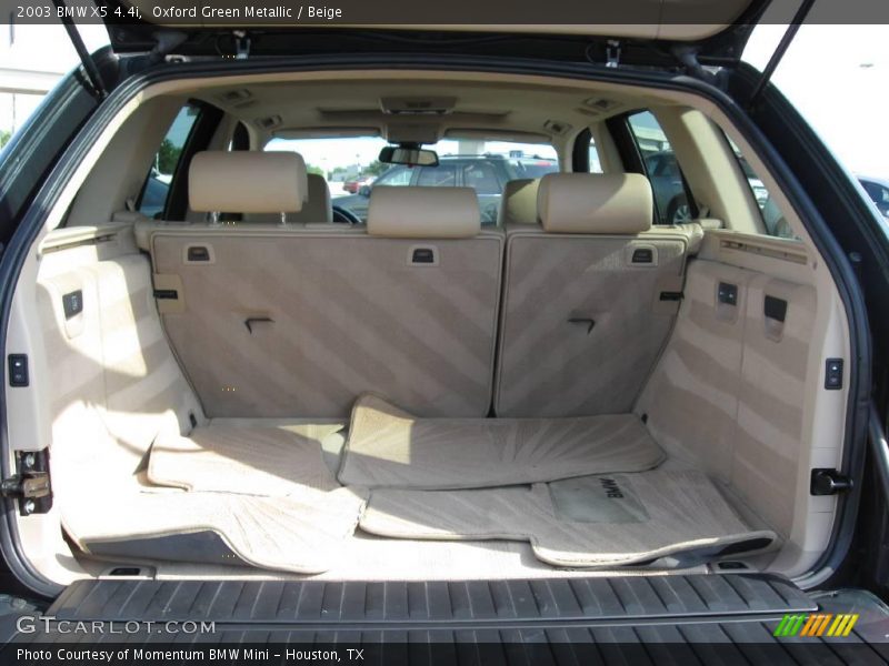 Oxford Green Metallic / Beige 2003 BMW X5 4.4i
