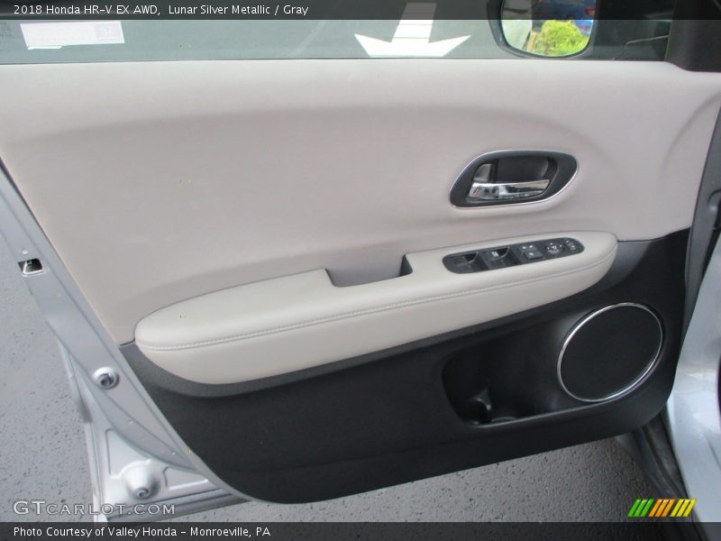 Lunar Silver Metallic / Gray 2018 Honda HR-V EX AWD
