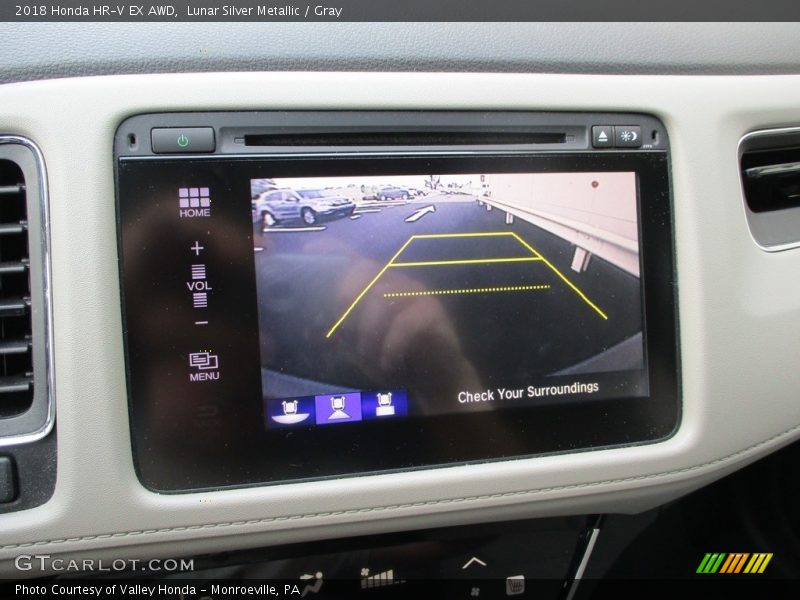 Lunar Silver Metallic / Gray 2018 Honda HR-V EX AWD