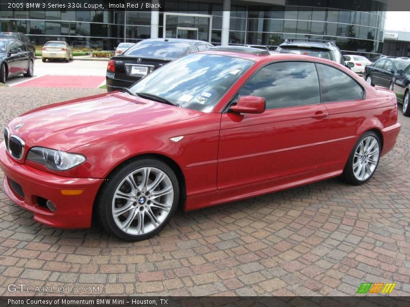 Imola Red / Black 2005 BMW 3 Series 330i Coupe