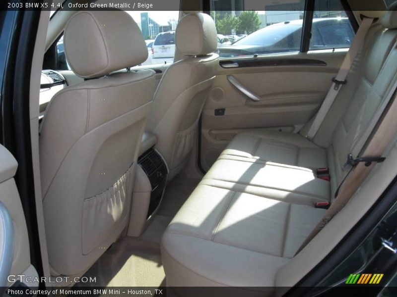 Oxford Green Metallic / Beige 2003 BMW X5 4.4i