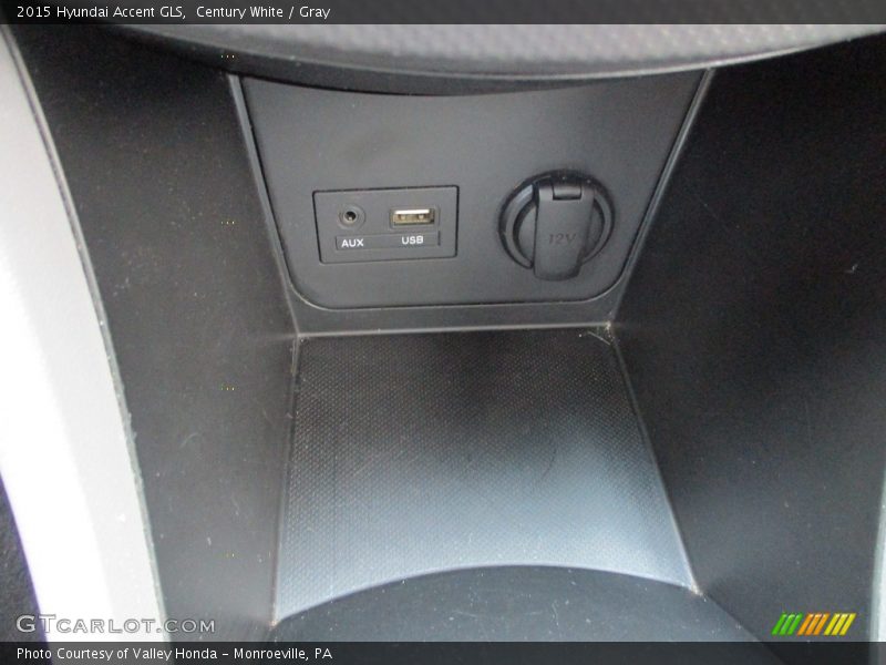 Century White / Gray 2015 Hyundai Accent GLS