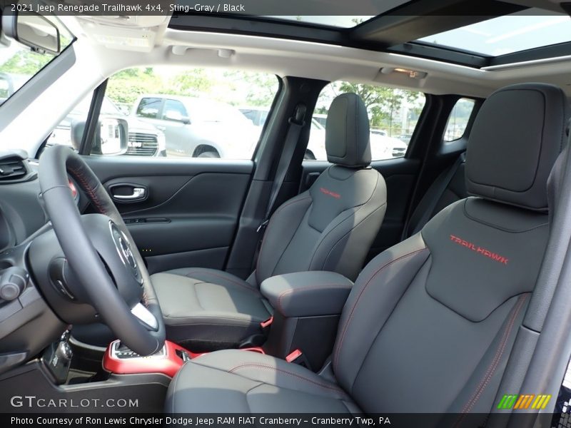 Front Seat of 2021 Renegade Trailhawk 4x4