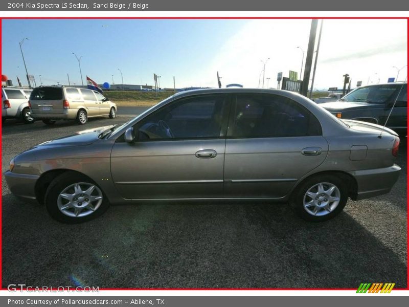 Sand Beige / Beige 2004 Kia Spectra LS Sedan